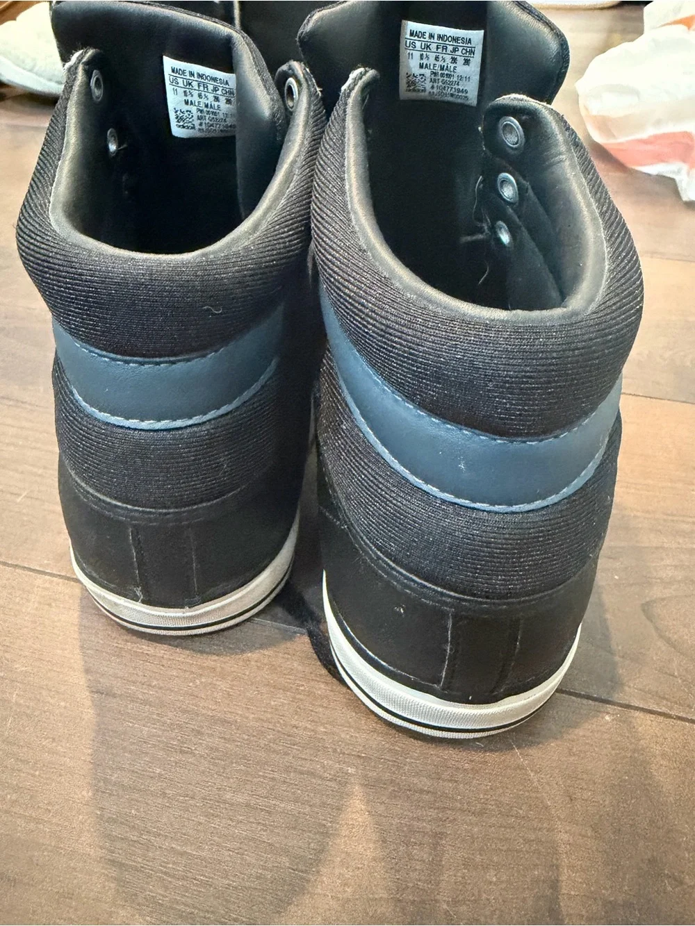 Adidas All Black David Beckham Hightop Men's 11 Shoe
